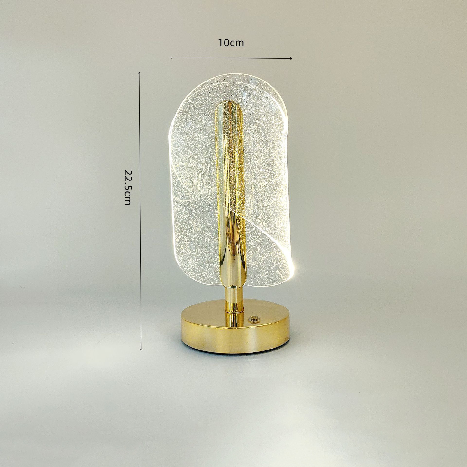 Moderna elegantna stona lampa sa podesivim dizajnom zvezdanog neba - Metalna i akrilna baza, USB stona lampa sa 3 boje i mogućnošću prigušivanja, idealna za dekoraciju spavaće sobe i kao poklon, lako upravljanje pomoću dugmeta, uključuje izvor svetlosti, lakirana