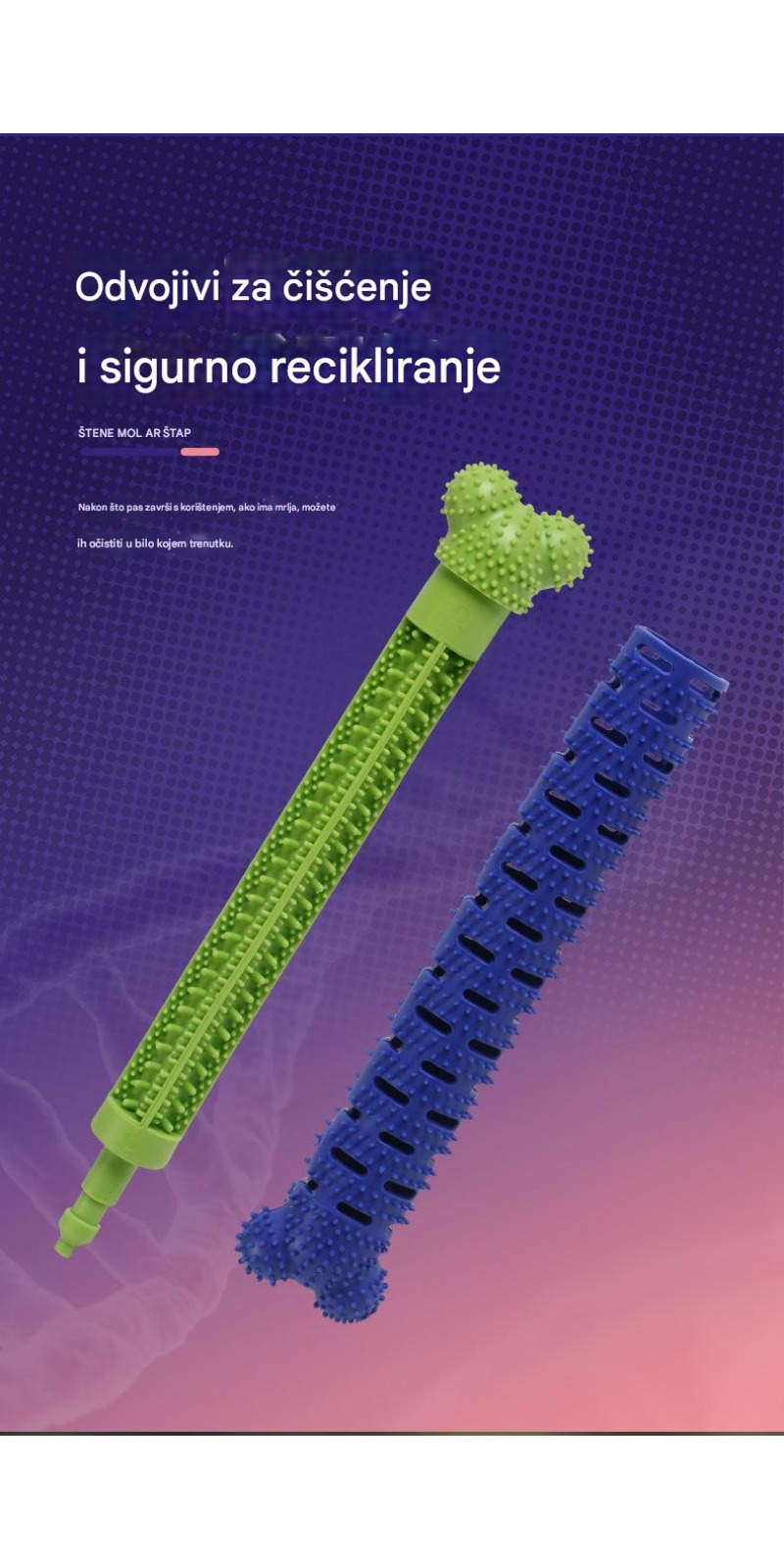 Izdržljive čelične igračke za žvakanje za pse za agresivne žvakače - Izdržljive igračke za čišćenje zuba otporne na žvakanje sa netoksičnim dizajnom, bezbedne za velike rase, interaktivne igračke za žvakanje za štence i odrasle pse, smanjuju anksioznost i izdržljive žvakače