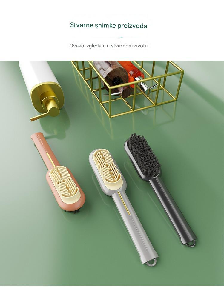 Mekana četka za cipele sa nežnim čekinjama - za osetljivu antilopu, kožne cipele, čizme, odeću i delikatne tkanine - Efikasno uklanjanje mrlja za negu obuće (Kompatibilno sa održavanjem kože i antilope)