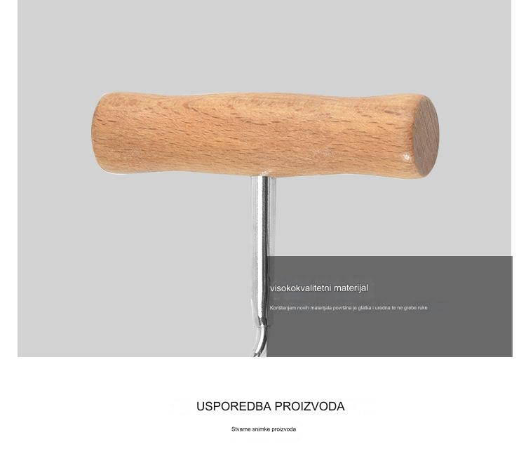 Višenamenski otvarač za flaše i limenke od legiranog čelika za teške uslove rada sa ergonomskom drvenom ručkom - Izdržljivi poluga mehanizam za pivo, sok, vino, kuhinju, kampovanje, piknike - Siguran poluga otvarač za starije osobe, artritis, teške ruke - Izdržljiva kuhinjska oprema za