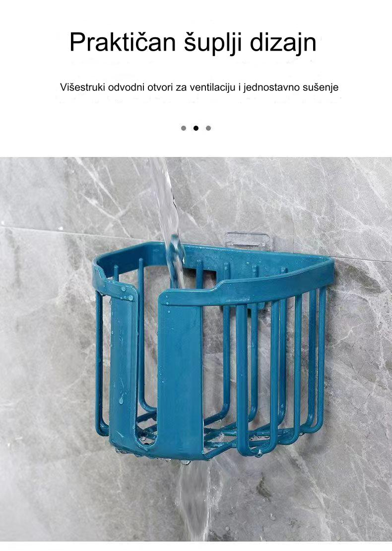 Držač toalet papira za montažu bez bušenja - Samolepljiva instalacija (bez šrafova/eksera), lako uklanjanje, lepljiva podloga, izdržljiv plastični držač za kupatilo za stanare ili javne toalete