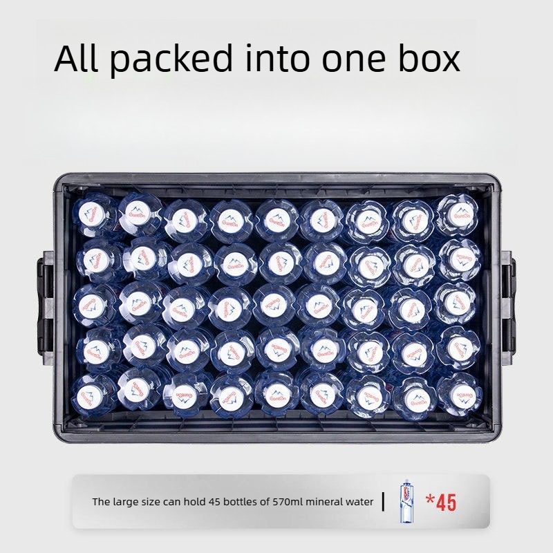 Kutija za skladištenje velikog kapaciteta od 60L, sklopiva, pogodna za organizator gepeka automobila, sklopivi organizator za automobil sa izdržljivim sklopivim, štedljivim sistemom polica za SUV, enterijer vozila (bez potrebe za modifikacijom)