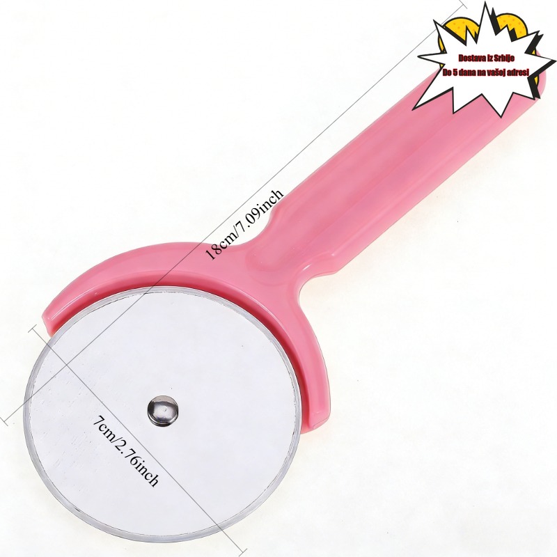 Neophodan za pečenje! Vredan rezač za picu od nerđajućeg čelika, sekač sa točkom, siguran nož za sečenje bez napora, alat za pečenje za kućnu kuhinju