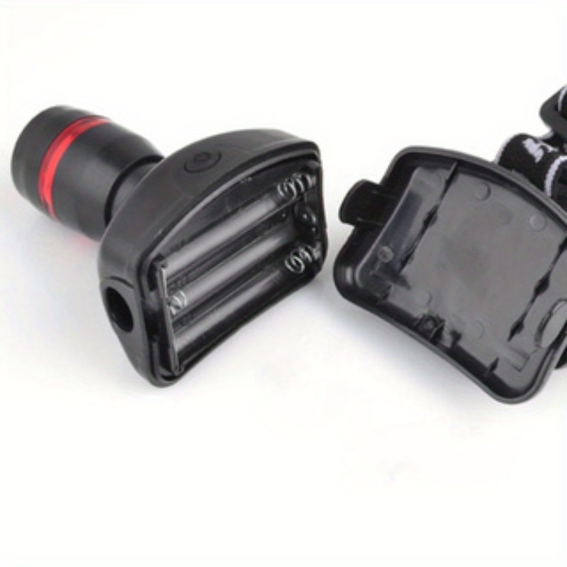 LED naglavna lampa velike snage 3W crna | Unutrašnja spoljašnja svetlost, režim treptanja, zatamnjivanja i jarkog svetla, svetlo za pecanje, punjiva litijumska baterija, napajanje preko USB-a, kapacitet