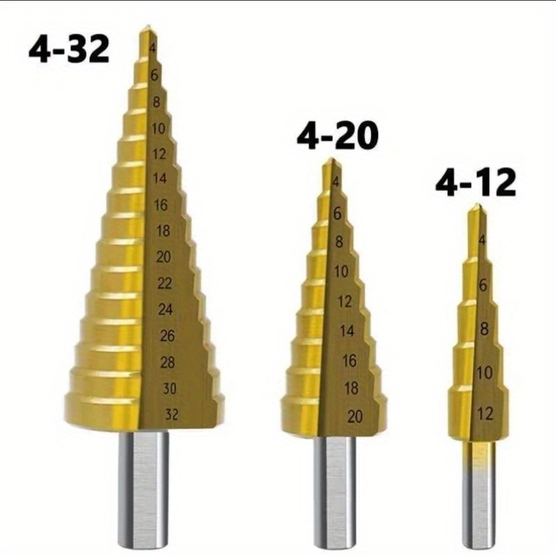 Set burgija za rupe od kobaltnog legiranog čelika obloženog dijamantom za metal, uključujući step burgije za legiranu nerđajuću čelik, i ultra-izdržljive burgije za rupe od nerđajućeg čelika