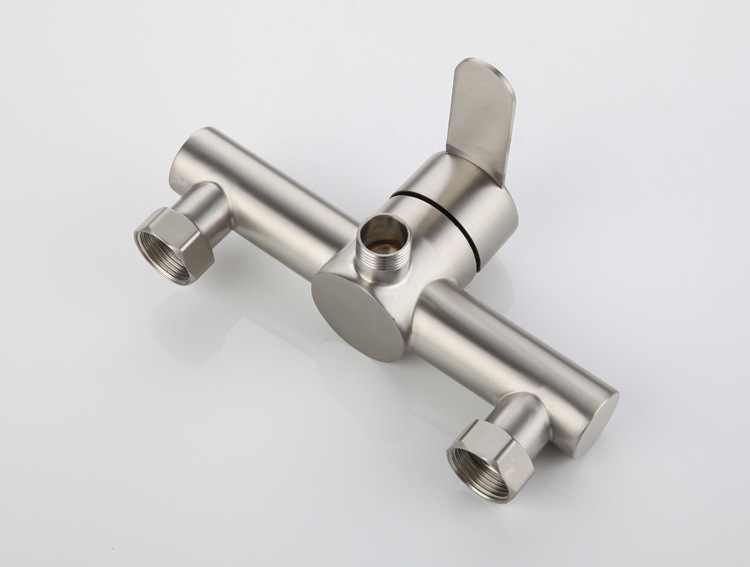 Moderni zidni tuš slavina sa trostrukim prekidačem za toplu/hladnu vodu - Čelična slavina za kadu, laka kontrola temperature za kadu i tuš, upotreba za kadu/tuš (kompatibilna sa umivaonikom u kupatilu)