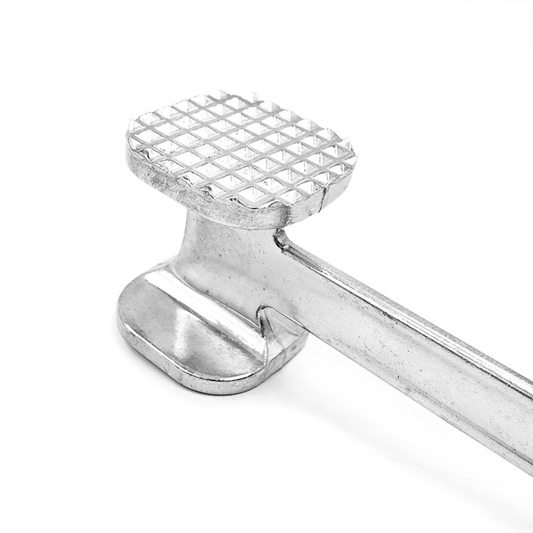 Teški 301 Nerđajući Čelik Mješalica za Meso - Dvostrana Mješalica za Stek sa Čekićem za Govedinu, Piletinu - Teški Metalni Mesar (Kompatibilno sa Mesom)