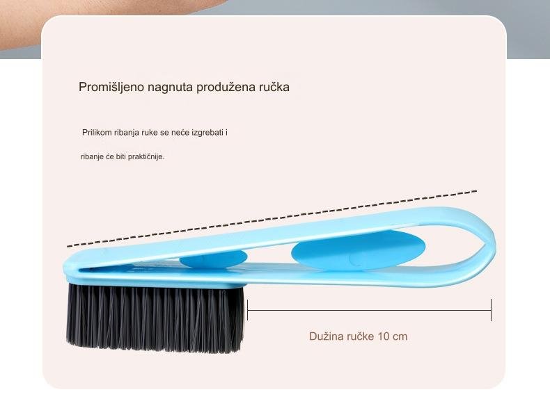 Četka za obuću sa mekim vlaknima i nanotehnološkim dizajnom | Idealna za čišćenje cipela i drugih osjetljivih predmeta, napravljena od plastike