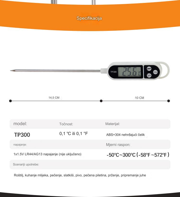 316 Termometar za mleko - Višekratni higijenski grejač/hlađivač mleka sa temperaturnim meračem za formulu, majčino mleko i bolničku upotrebu (Kompatibilan sa mlekom)