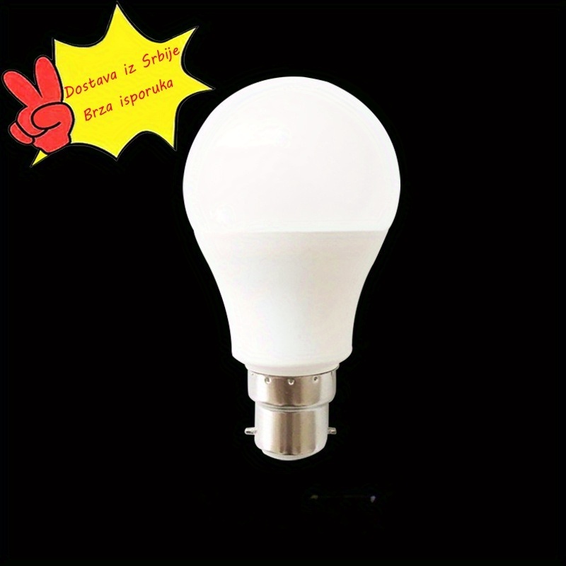 Super svetla kućna LED sijalica od aluminijuma obloženog plastikom E27 spiralni bajonetni utikač B22 štedna sijalica A60 E14
