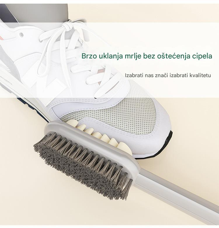 Mekana četka za cipele sa nežnim čekinjama - za osetljivu antilopu, kožne cipele, čizme, odeću i delikatne tkanine - Efikasno uklanjanje mrlja za negu obuće (Kompatibilno sa održavanjem kože i antilope)