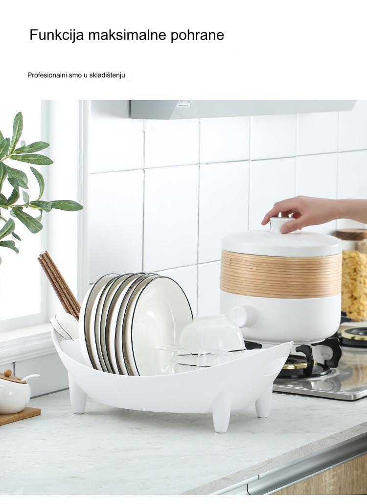 Višenamenski stalak za drenažne posude za kuhinjsko skladištenje | Dizajn koji štedi prostor sa podesivim nogama i neklizajućom bazom