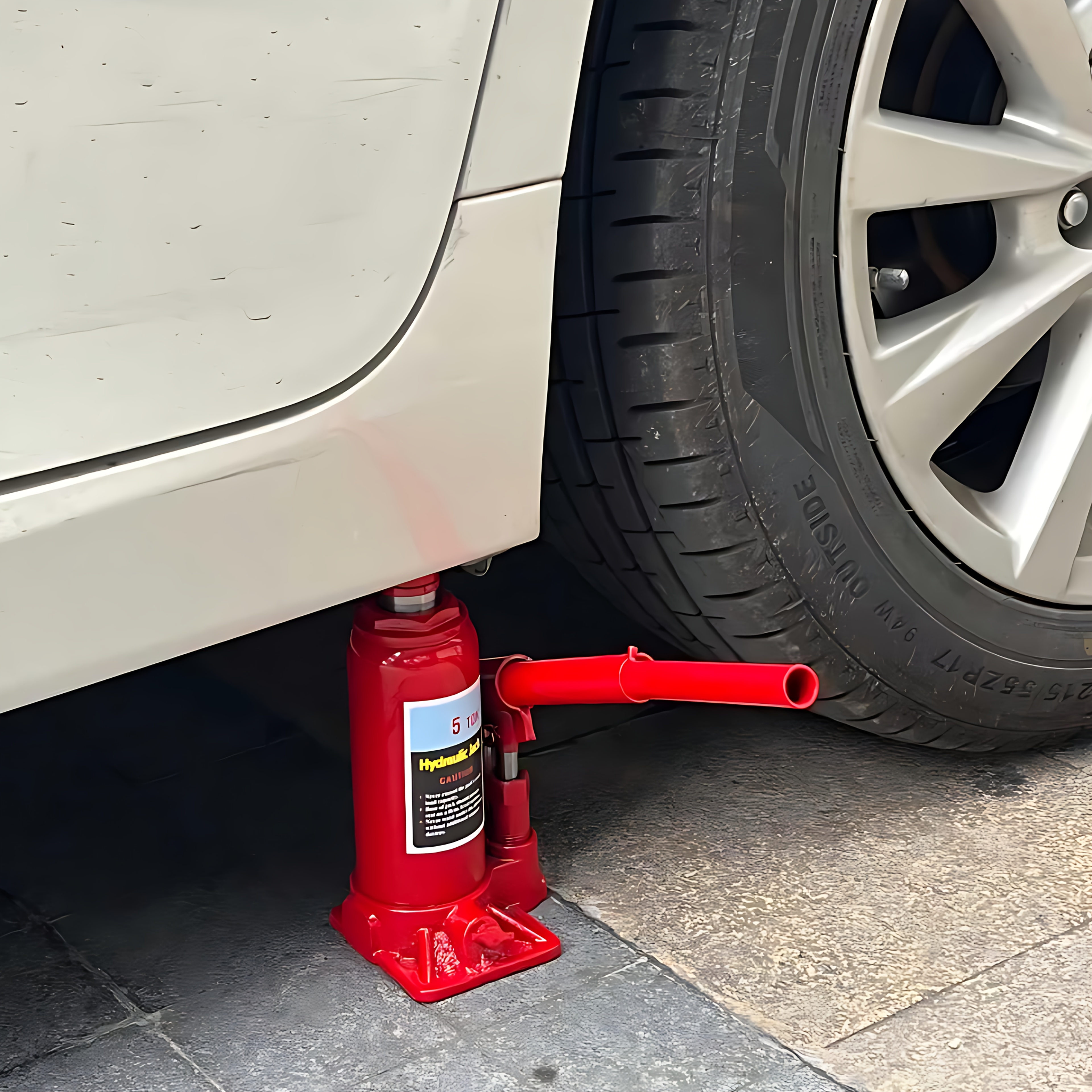 Bocna dizalica nosivosti 5 tona, hidraulična zavesana bocna dizalica, teška 4999.95KG, hidraulična dizalica za vozila, sa stabilnom bazom, prenosiva dizalica, sa ručkom pumpe za automobile, SUV, 3 tona dizalica, oprema za podizanje automobila za popravku, auto dizalica, podna dizalica, dizalica za prikolicu