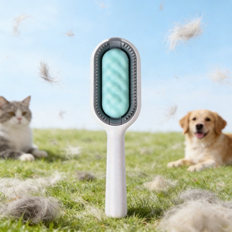 Valjak četka za uklanjanje dlaka kućnih ljubimaca | Bez napora uklonite opuštenu dlaku sa mačaka, pasa, sofa i odeće | Napravljeno od plastike sa silikonskim vlaknima