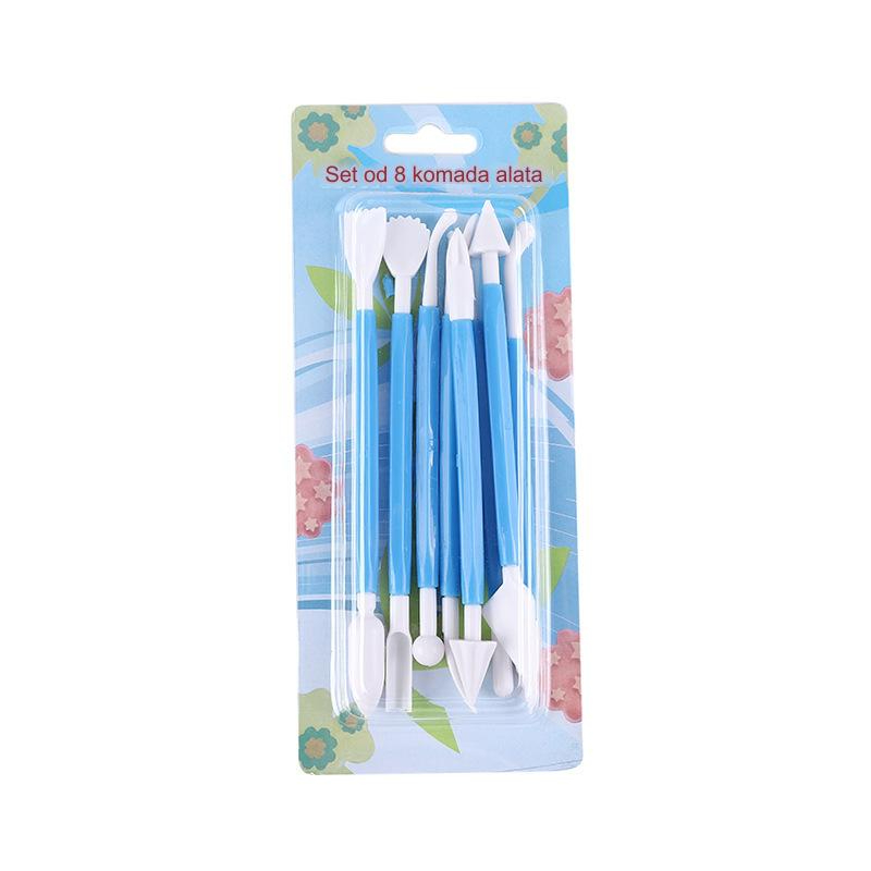 Set alata za dečake sa mekom glinom i cvetnim uzorkom | Nož za rezbarenje keramike, plastike i gline za modeliranje, bez punjenja, plastični materijal