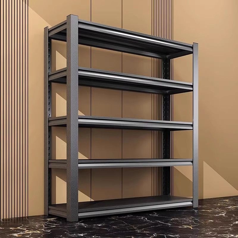 Police za domaćinstvo | Višeslojne police za skladištenje od ugljeničnog čelika za kuhinju i kancelariju, višenamenska upotreba, podne montaža, police za alat