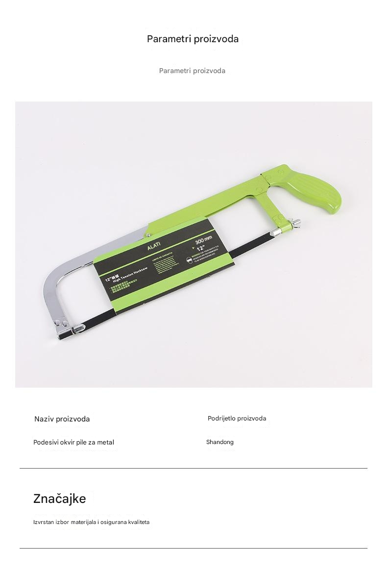 Teška Podesiva Oštrica za Pilu - Nerđajući Metal i Drvo Rezanje sa Podesivim Sistemom Oštrice, Izdržljiva za DIY & - Prenosiva/Piljena po Mjeri Oštrica (Kompatibilna sa Hrastom, Borom)