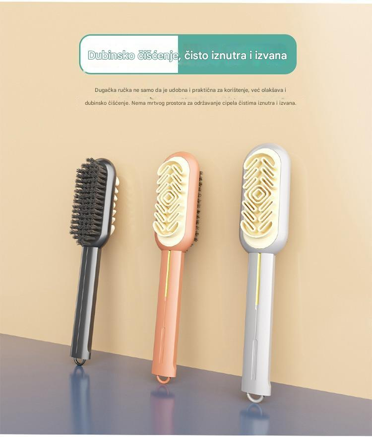 Mekana četka za cipele sa nežnim čekinjama - za osetljivu antilopu, kožne cipele, čizme, odeću i delikatne tkanine - Efikasno uklanjanje mrlja za negu obuće (Kompatibilno sa održavanjem kože i antilope)