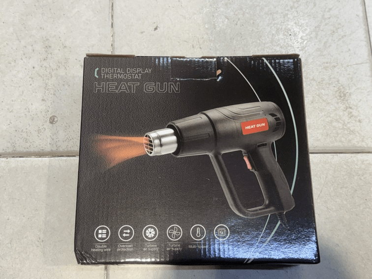 Industrijski pištolj za vrući vazduh sa digitalnim displejem, visokosnažni mali visokotemperaturni fen za sušenje kose i rernu za zaptivanje folije za automobile bez šavova i skupljanje cevi