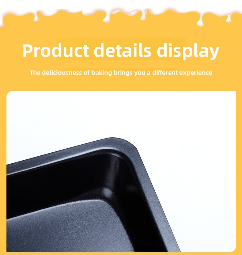Čelična nelepljiva duboka pravougaona tepsija za pečenje - pogodna za braunije, lazanje, slojevite kolače, pečenje - posuda za mašinu za pranje sudova sa lakim vađenjem i skladištenjem za dom, restorane, žurke - pogodna za kućnu i komercijalnu upotrebu