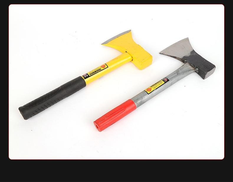 Ručno izrađena teška sekira sa stakloplastičnom drškom i sečivom - Profesionalna za sečenje drva, drvorez, ogrjev - Izdržljiva sekira sa neklizajućim drškom, lagana za sečenje drveća, preživljavanje u prirodi