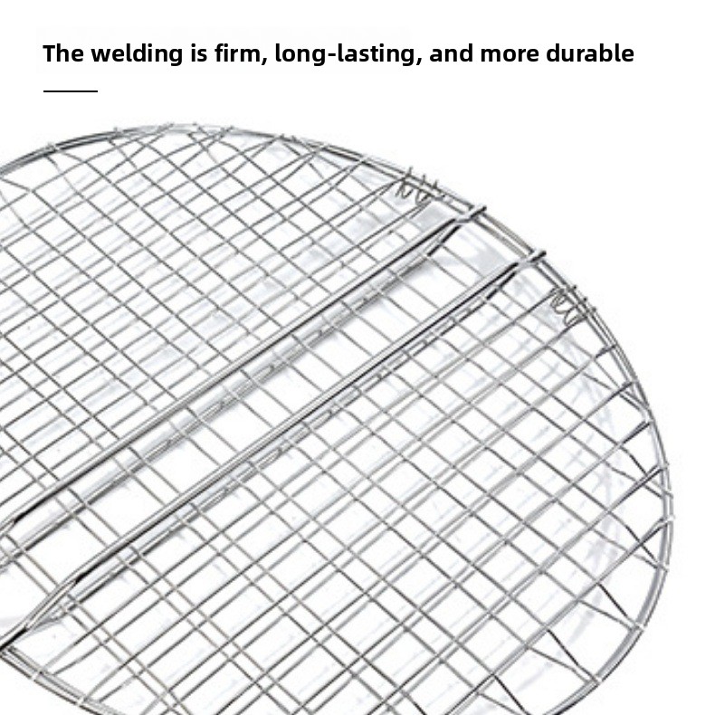 Višekratna mreža za roštilj od nehrđajućeg čelika koja se sklapa, savršena za kampovanje i roštiljanje na otvorenom