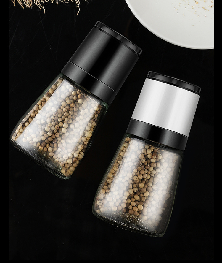 Ručni mlin za biber i so sa podesivom krupnoćom - Izdržljiv mlin za so, ručno upravljanje za sveže mlevene začine, so, biber - Kuhinjski alat za kućnu i komercijalnu upotrebu, bez /, lako za čišćenje