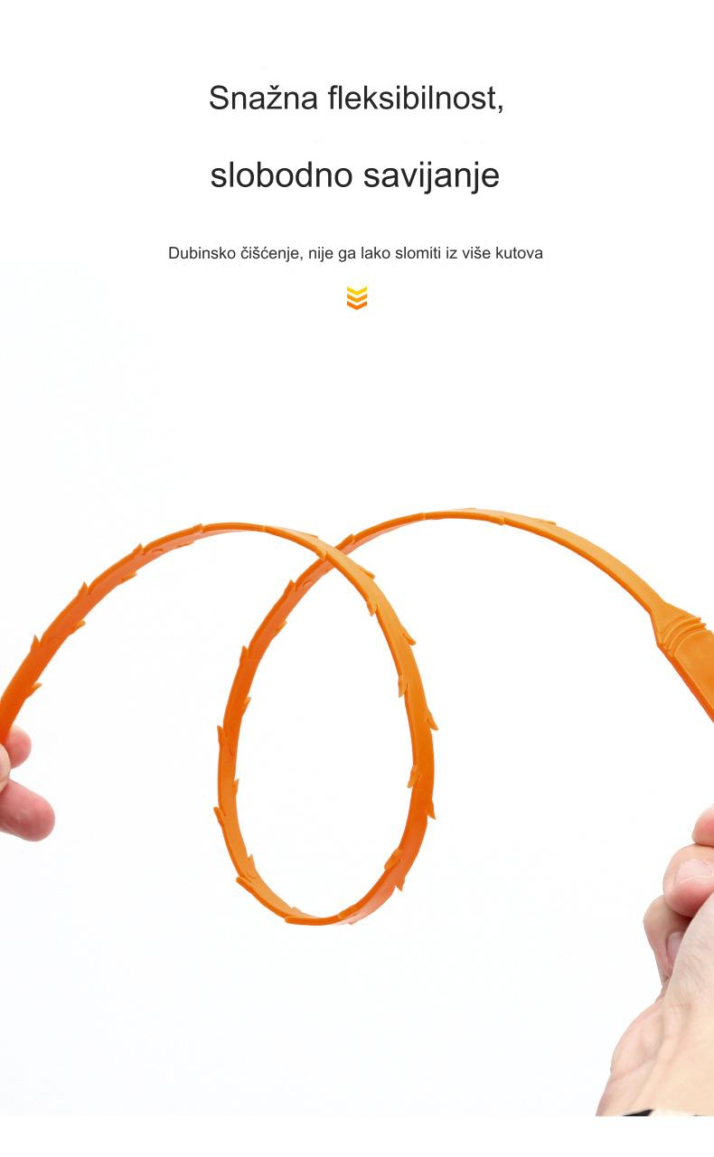 Višestruki Efikasni i Praktični Čistači Cevi sa Alatom sa Kukom za Čišćenje Odvoda | Poliranje i Miris, Bez Surfakata