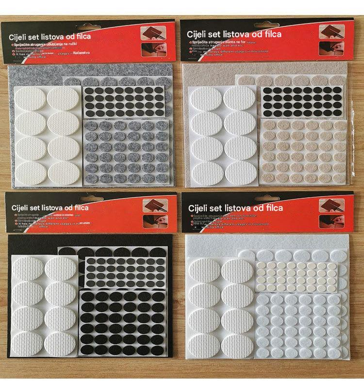 Samolepljive filc podloge za zaštitu nameštaja - Neklizajuće, za uglove, otporne na ogrebotine, za vinilne podove - Laka instalacija (bez alata/ekser), izdržljive za kućnu i komercijalnu upotrebu