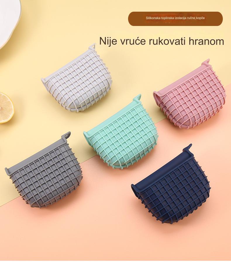 Rukavice za rernu otporne na toplotu sa neklizajućim silikonskim rešetkama | Silikonski materijal, isključivo ručno pranje za pečenje i kuvanje