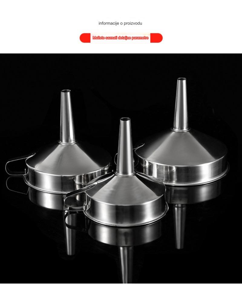 Čelični višenamenski filter sa finom mrežicom - za pravljenje baijiu vina, biljnih dekokcija, pročišćavanje ulja i kuvanje - izdržljiv i lako čistljiv filter za tečnosti, uklanjanje taloga, kuvanje