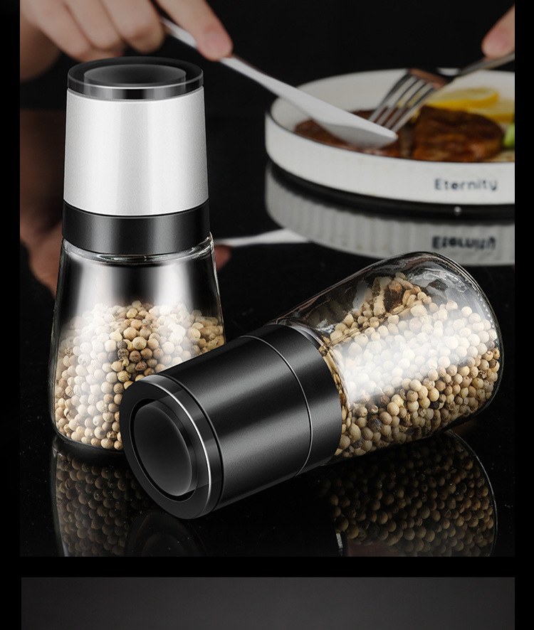 Ručni mlin za biber i so sa podesivom krupnoćom - Izdržljiv mlin za so, ručno upravljanje za sveže mlevene začine, so, biber - Kuhinjski alat za kućnu i komercijalnu upotrebu, bez /, lako za čišćenje