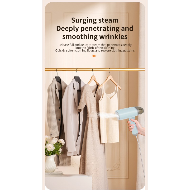 Ručna pegla za veš | Prenosiva mini električna pegla za studente, za kućnu upotrebu sa nepunjivom 9V baterijom
