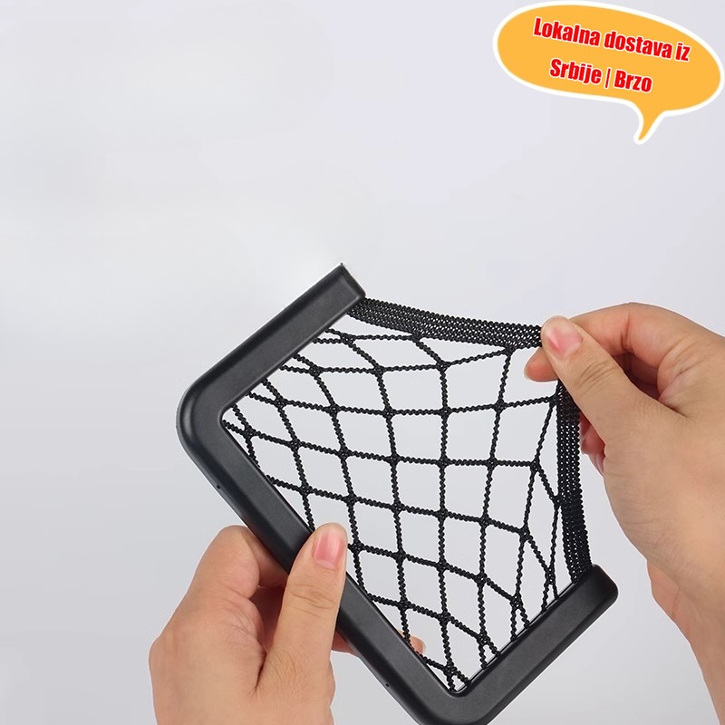 Mrežasta torba za skladištenje auto lepljivih traka, mobilnih telefona i ključeva, mreža za odlaganje, auto organizer, višenamenska torbica