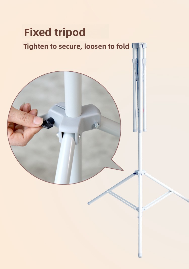 Luksuzni sklopivi metalni stalak za sušenje sa vertikalnim dizajnom, opremljen sa 10 neklizajućih kukica i štipaljki za čarape, savršen za upotrebu u zatvorenom i na otvorenom, štedi prostor, idealan za stanove, kampovanje i putovanja, stalci za sušenje