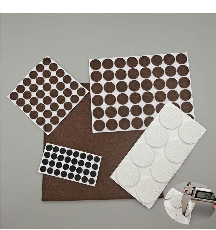 Samolepljive filc podloge za zaštitu nameštaja - Neklizajuće, za uglove, otporne na ogrebotine, za vinilne podove - Laka instalacija (bez alata/ekser), izdržljive za kućnu i komercijalnu upotrebu