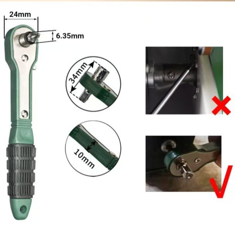 Gq-415 Set višenamenskih mehaničarskih ključeva od legiranog čelika | Mini brzi ključ, alati za kućnu upotrebu, nije potrebna struja