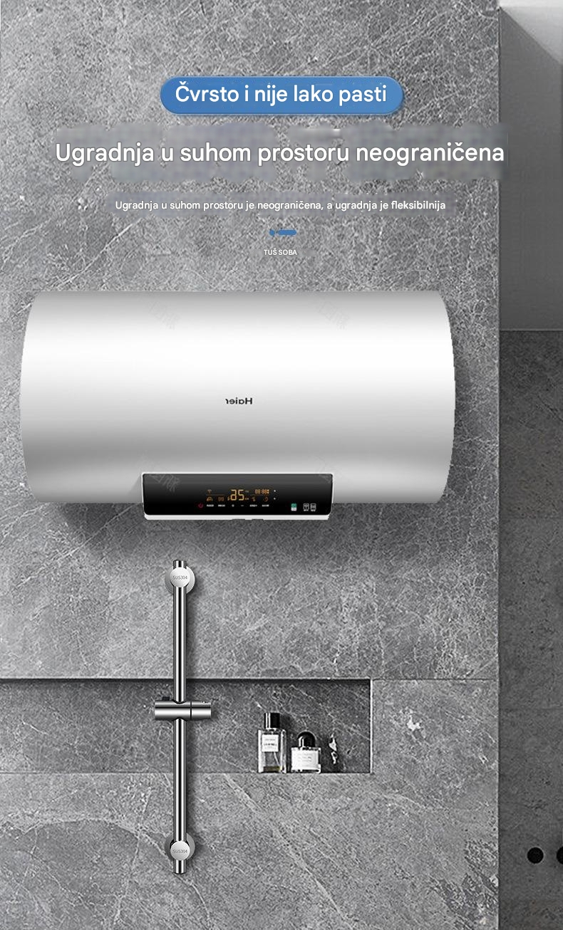 Podesivi nosač za montažu tuša od nerđajućeg čelika - Instalacija bez bušenja, rotirajući 360°, izdržljivi držač glave tuša za kupatilo sa postavljanjem bez alata, kompatibilan sa tuš glavama za kišu, moderan dizajn za jednostavnu instalaciju i održavanje (bez šrafova)