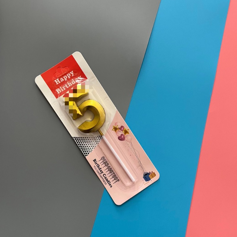 Dijamantna sveća u individualnom pakovanju - Pravi plamen sveće za rođendanske torte, pogodne za upotrebu, vosak (bez) za torte i sveće - Dekoracija za rođendanske zabave