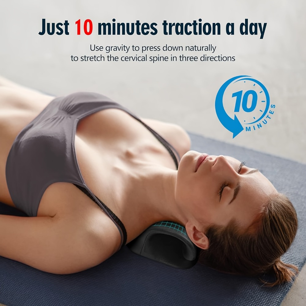 Trouglasta trakcija za vrat - 6 dizajna masaže, ublažava nelagodu u vratu i ramenima, akupresurna masaža - Prenosiva za kancelariju i kućnu upotrebu za vrat