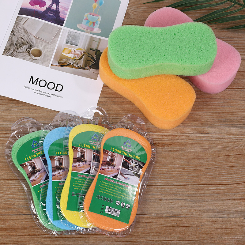 Robusna saćasta kompresovana spužva za pranje automobila - Gusta spužva za ribanje, štedi prostor i prenosiva, kompatibilna sa motociklima, čamcima - Izdržljiv alat za čišćenje vozila (bez ostataka)