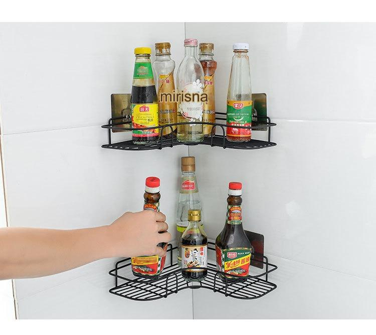 Samolepljivi Multifunkcionalni Tripod Zidni Nosač za Odlaganje - Organizator za Kupatilo, Kuhinju i Toalet koji Štedi Prostor sa Podesivim Policama, Bez Bušenja, Čvrst Moderan Dizajn za Peškire, Toaletne Potrepštine, Kozmetiku i Sredstva za Čišćenje - Idealan za