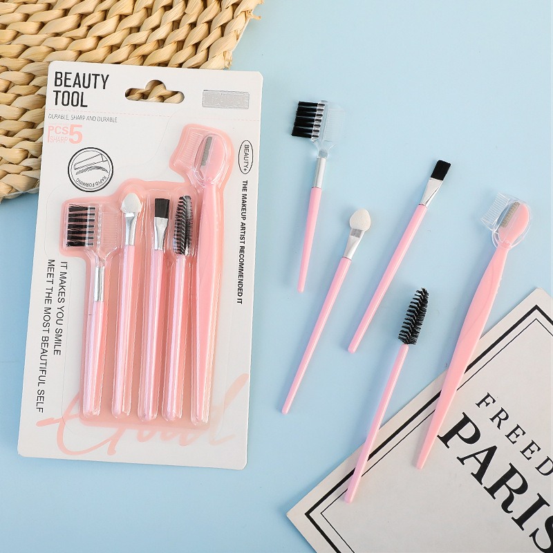 Profesionalni set četkica za senke za oči, prenosivi alati za šminkanje za početnike sa četkicama za obrve, kompletan kozmetički set