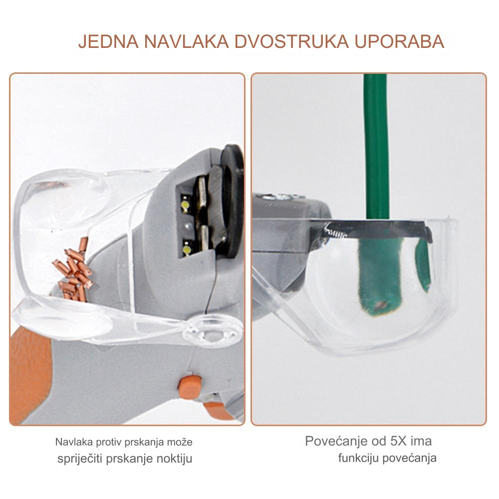 Inovativne LED grickalice za nokte za kućne ljubimce sa lupom | Unapređene trimere za nokte za pse i mačke sa ugrađenom turpijom za nokte i svetlom, pogodne za veverice, bez baterije