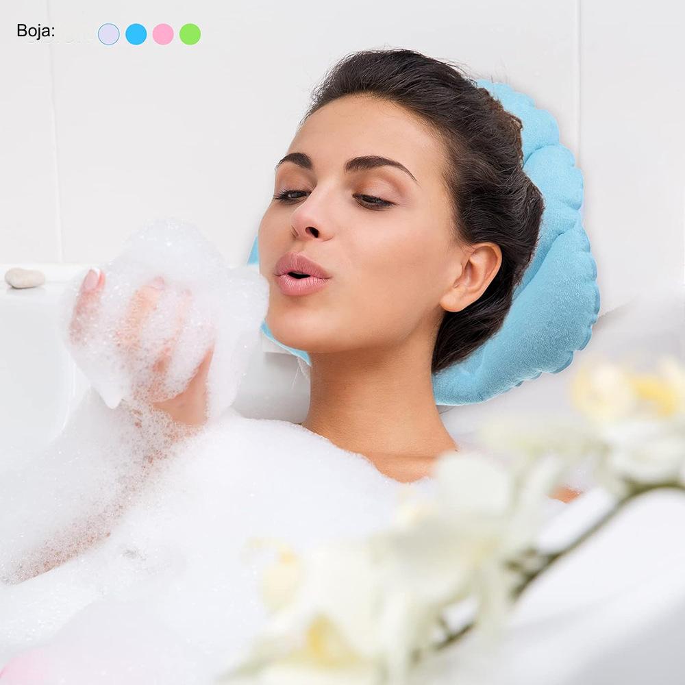 Kućni jastuk za kupanje na naduvavanje, jastuk za kupanje sa usisnim čašicama, jastuk za kadu, jastuk za kupanje, jastuk od PVC-a na naduvavanje od peškira