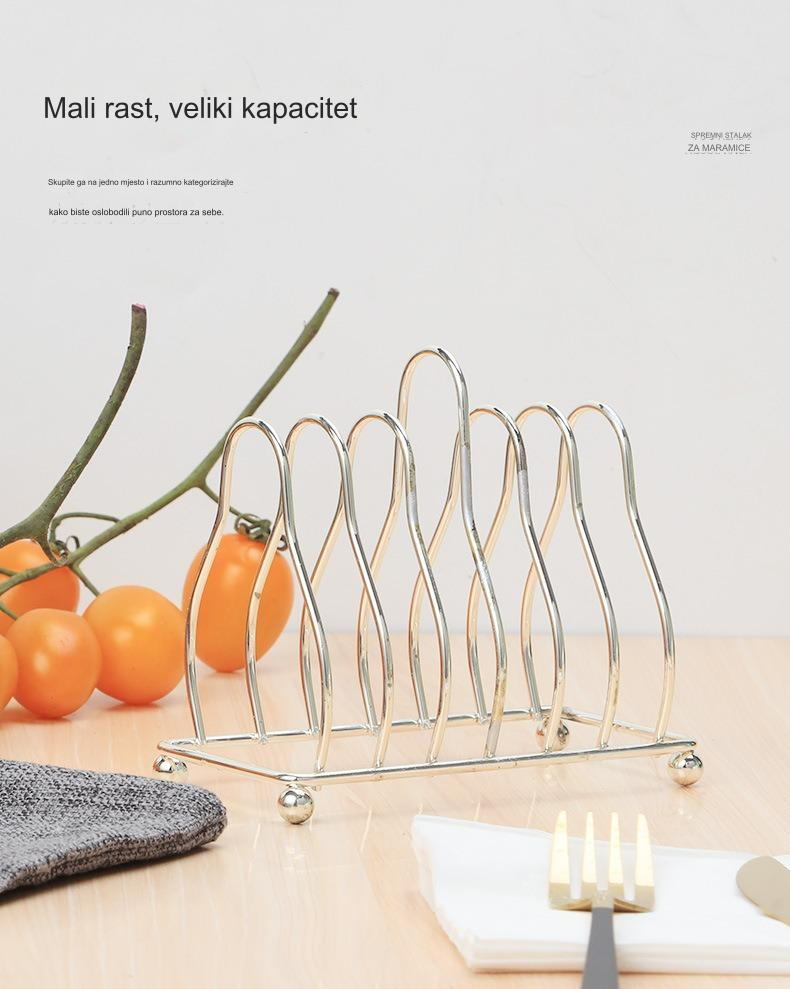 Kuhinjski stalak za sudove u obliku trougla od gvožđa sa policom za odvod | Izdržljivo i elegantno rešenje za odlaganje posuđa