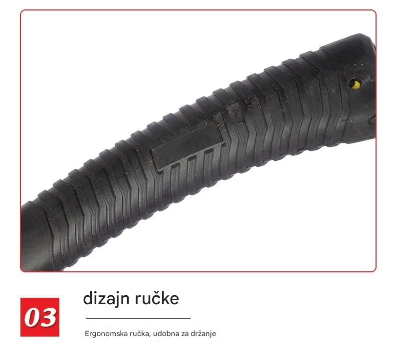 Ručno izrađena teška sekira sa stakloplastičnom drškom i sečivom - Profesionalna za sečenje drva, drvorez, ogrjev - Izdržljiva sekira sa neklizajućim drškom, lagana za sečenje drveća, preživljavanje u prirodi