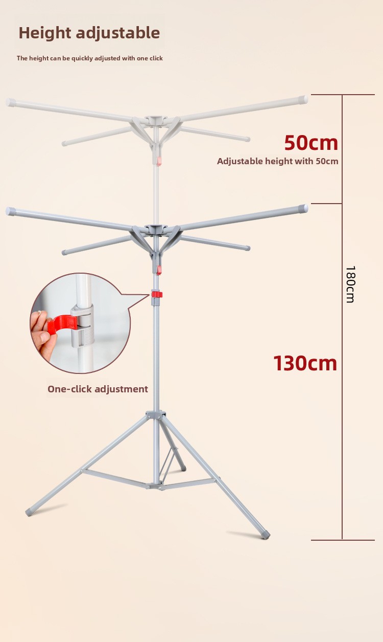 Luksuzni sklopivi metalni stalak za sušenje sa vertikalnim dizajnom, opremljen sa 10 neklizajućih kukica i štipaljki za čarape, savršen za upotrebu u zatvorenom i na otvorenom, štedi prostor, idealan za stanove, kampovanje i putovanja, stalci za sušenje