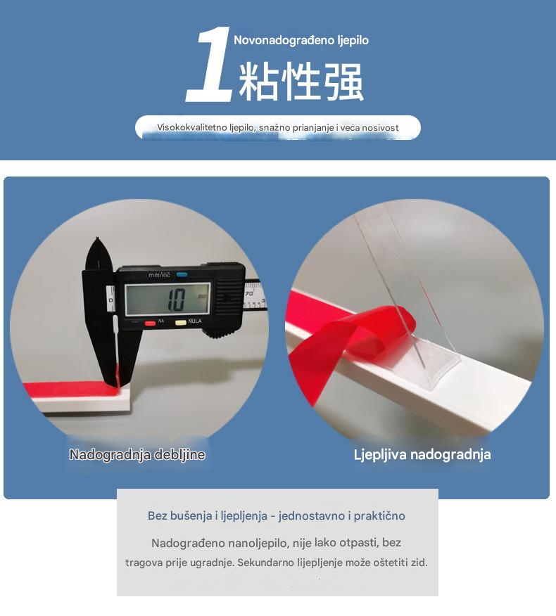 Prozorska šina bez bušenja | Samolepljiva, bešumna, materijal od cedra, sistem šina za zavese u ekletičnom stilu