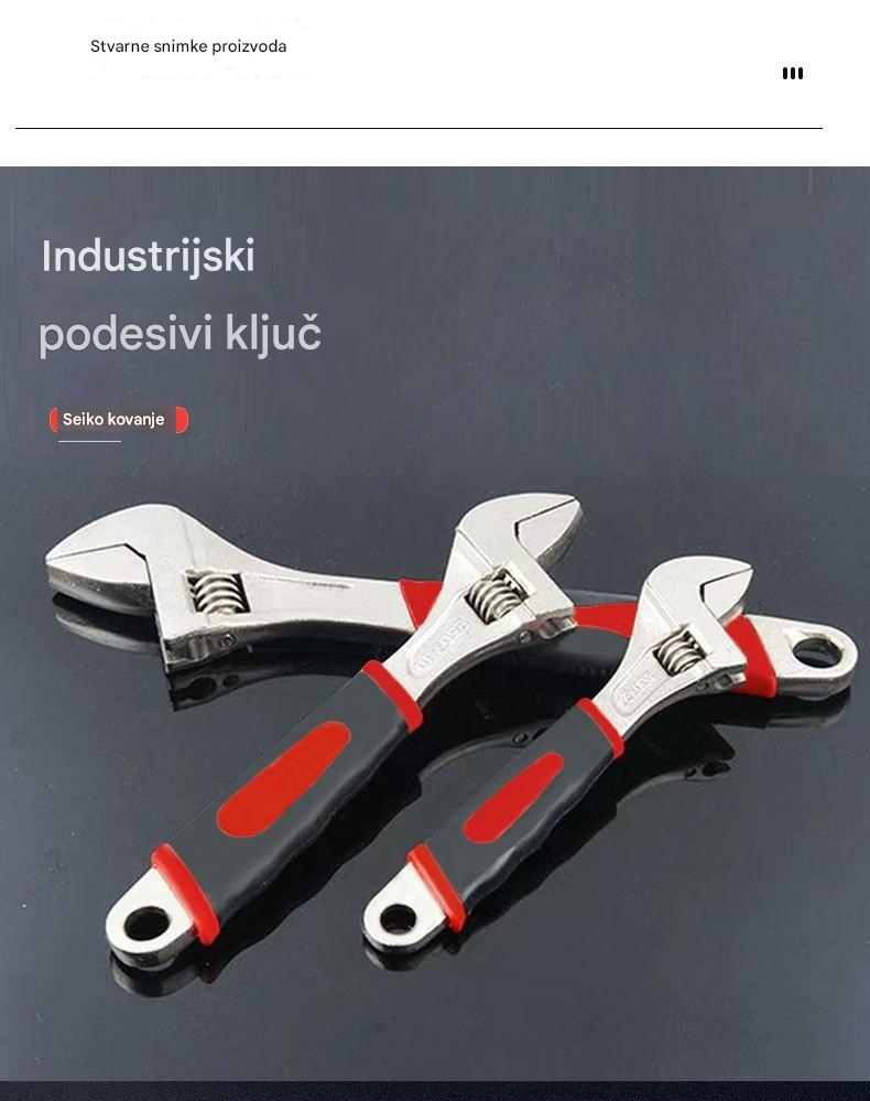 Profesionalni teški račni ključ sa 6-točkastim nastavkom - 1/4